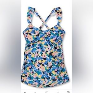 Women’s Maternity Size LARGE Swim Top - Isabel Maternity floral